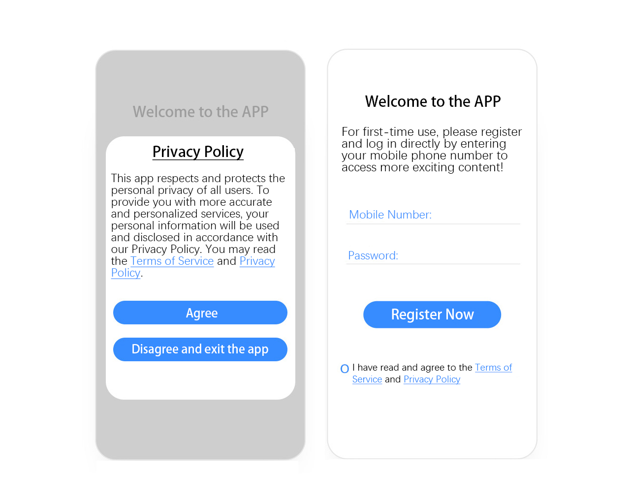 English consent popup example